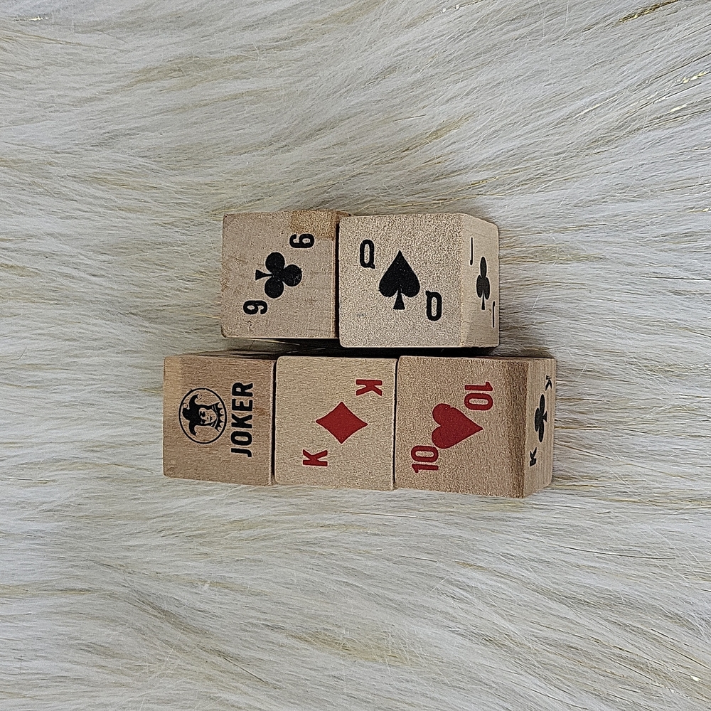 Wooden Poker Dice